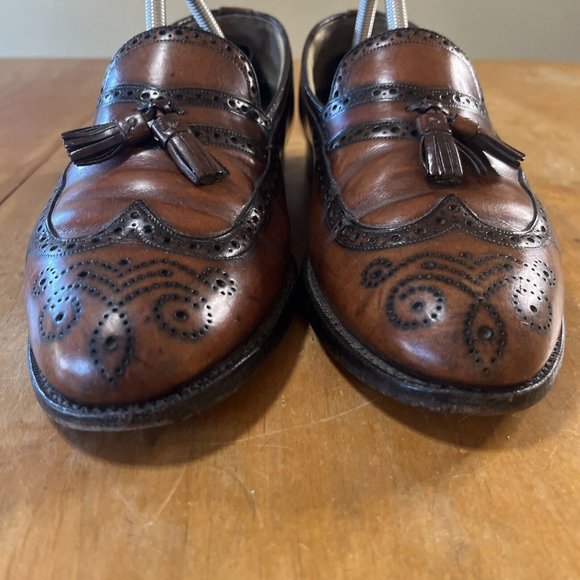 Florsheim Imperial Comfortech 93050 Wing Tip Brogue Tassel Loafer Antiqued  9.5D main image 9
